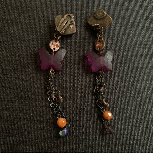 Cécile Jeanne Pendant Tassel Clip Earring - Picture 2 of 2